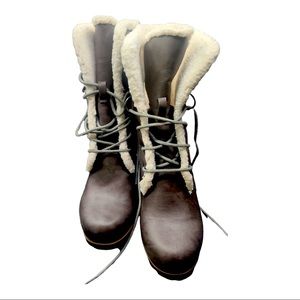 Never worn wedge boots